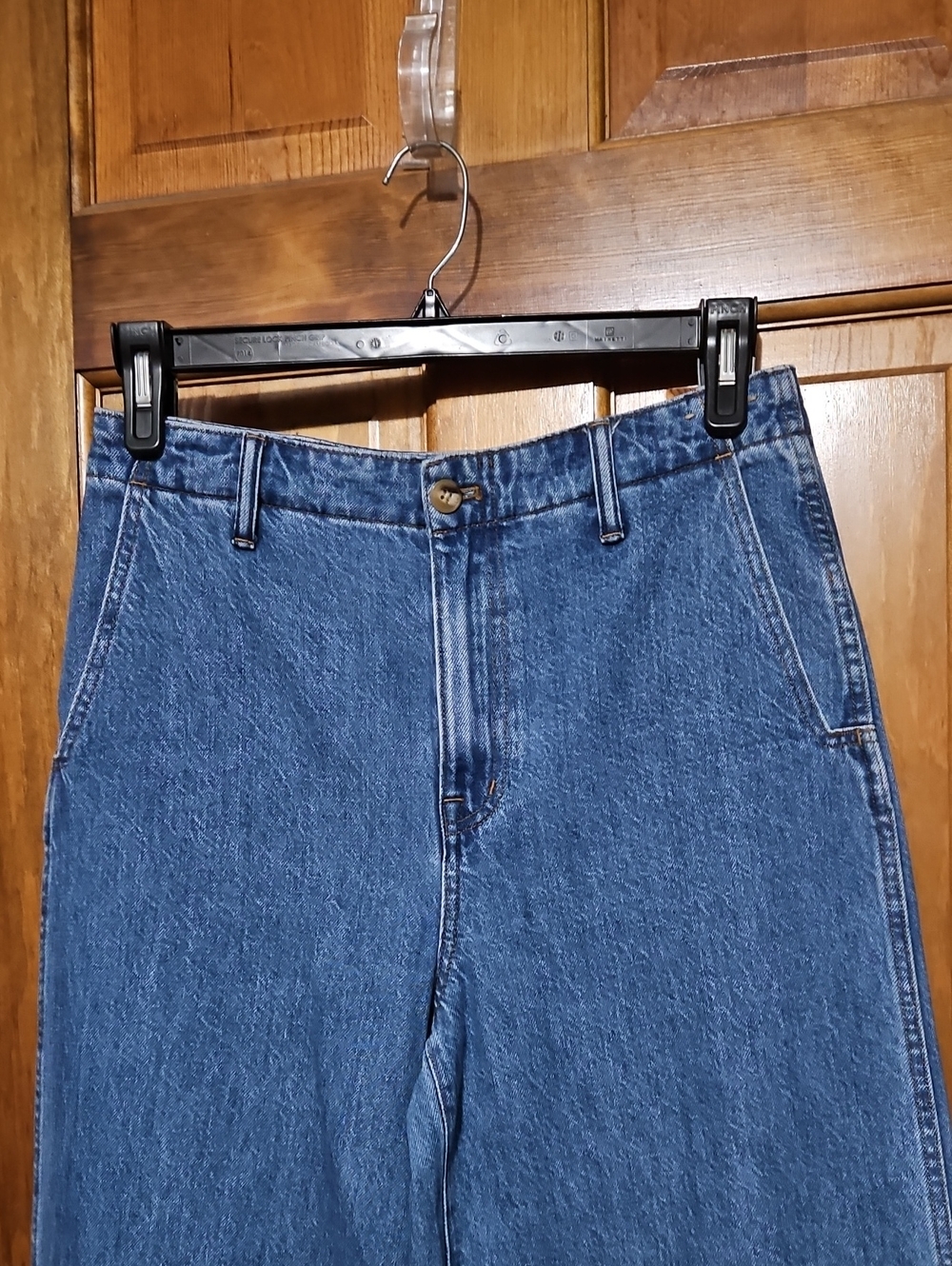 Madewell Wide Sweep Trouser High-Waisted Denim Jeans - Picture 5 of 12
